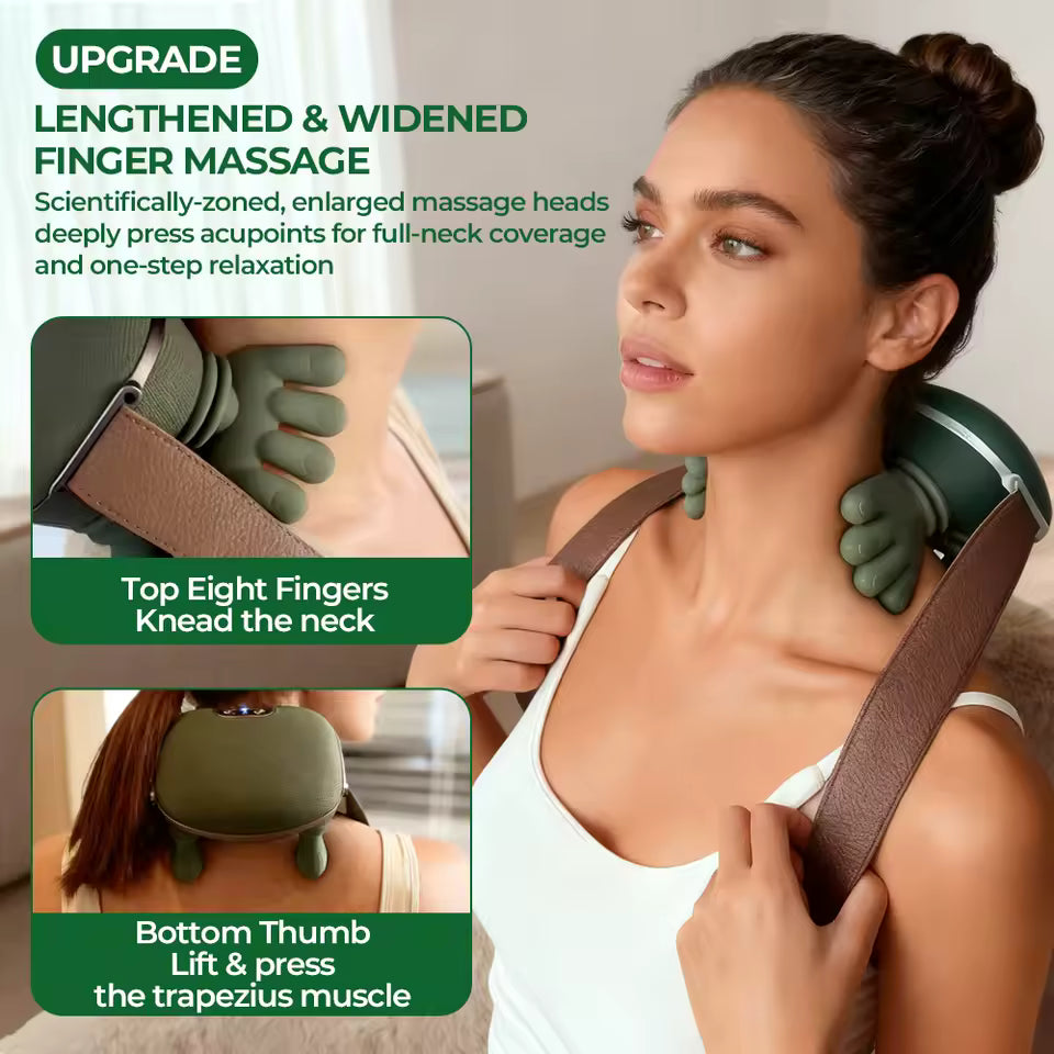 Ellwin DeepRelief™ - 4D Bionic Neck & Shoulder Massager (Cordless & Heated)