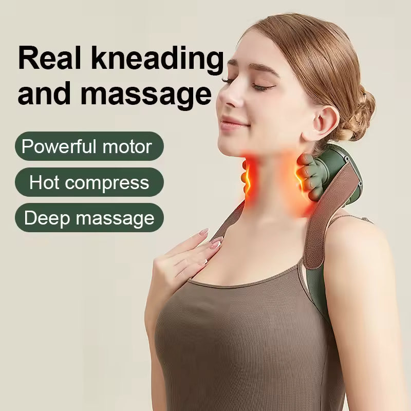 Ellwin DeepRelief™ - 4D Bionic Neck & Shoulder Massager (Cordless & Heated)